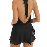 Elegant Evening Slim Fit Low Cut Short Mini Dress