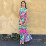 New Chic Sensational Vibrant Sexy Nightclub-ready Flirty Maxi Dress