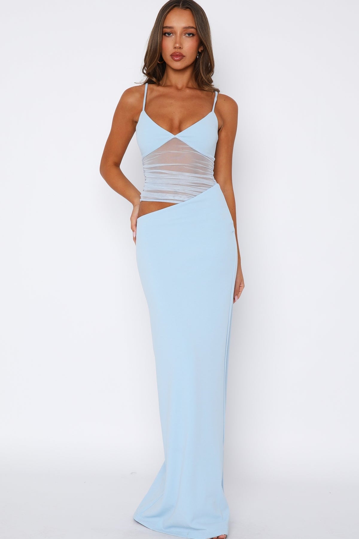 Call Me Up Maxi Dress Blue