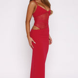 Call Me Up Maxi Dress Berry