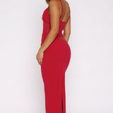 Call Me Up Maxi Dress Berry
