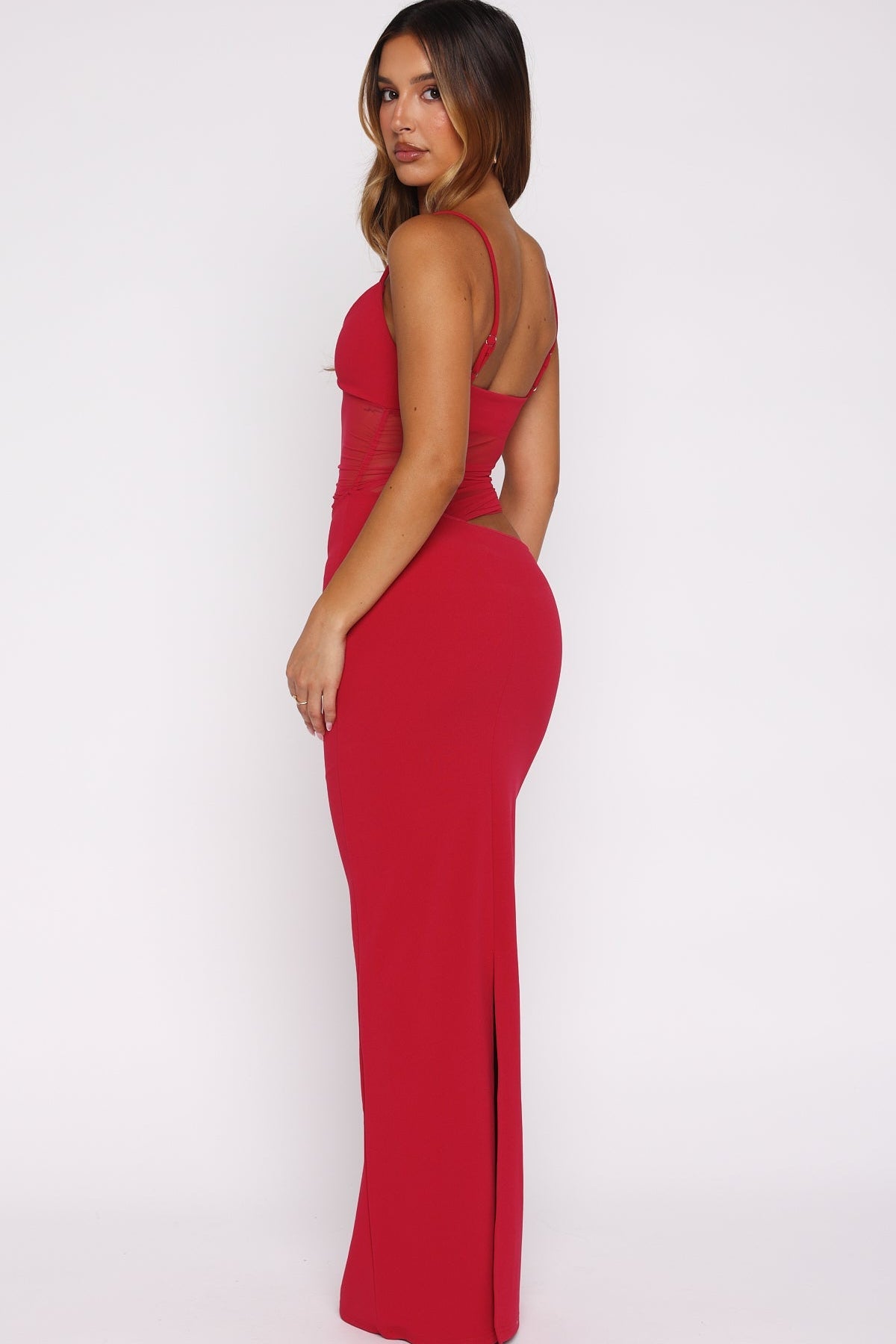 Call Me Up Maxi Dress Berry
