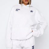 From The Archives Freya Oversized Hoodie Grey Marle