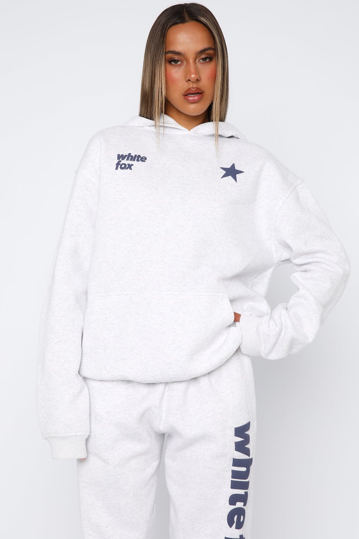 From The Archives Freya Oversized Hoodie Grey Marle