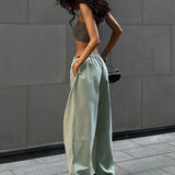 Vintage Baggy Streetwear Pockets Wide Leg High Waist Straight Denim Trouser
