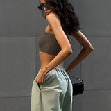 Vintage Baggy Streetwear Pockets Wide Leg High Waist Straight Denim Trouser