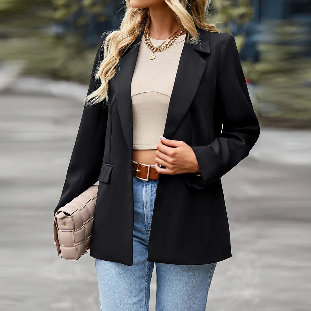 Casual Suit 2025 Winter Professional Dress Woman Coat