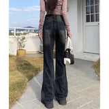 Pantalones Vaqueros Mujeres 2025 Nuevo Sentido Suelta Delgada Acampanados Jeans