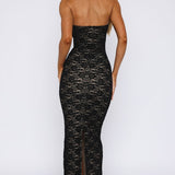 Mad Love Strapless Maxi Dress Black