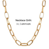 Clavicle Punk Gold Silver Big Chains Gothic Jewelry Pendant Choker Women's Necklake