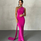 Felina - One Shoulder Cut-Out Maxi Dress