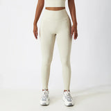 Breathable Pocket High Waist Elasticity Fitness Running Hip Lift Pants Sports Leggings