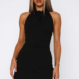 Eternal Glow Mini Dress Black