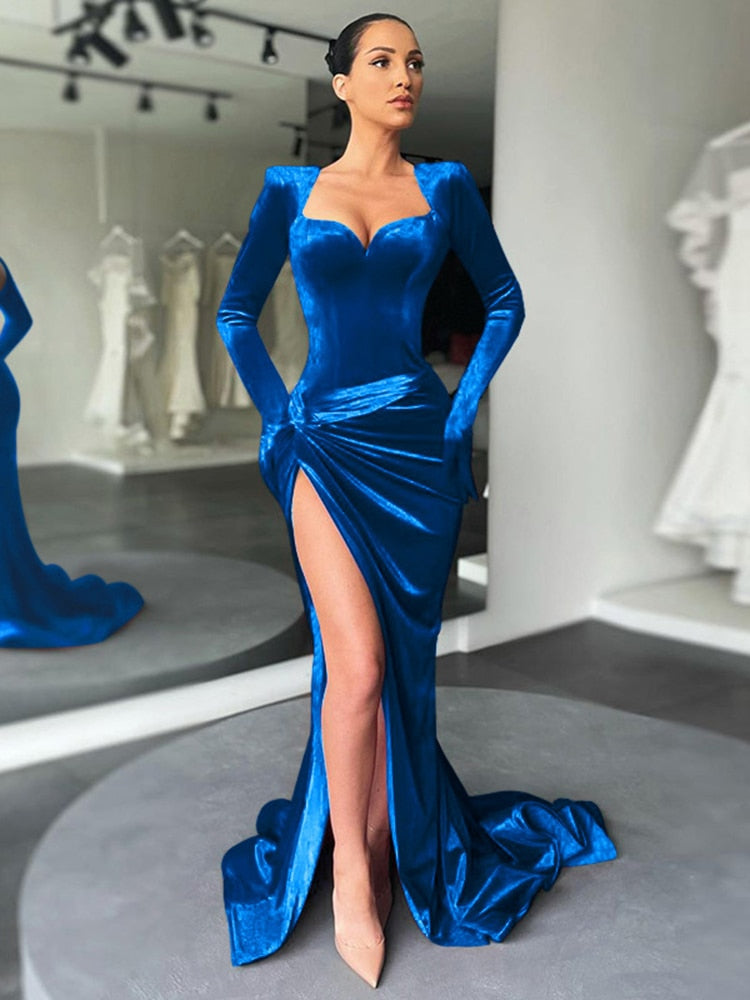 Elegant Gown Long Dress Evening Club Outfit