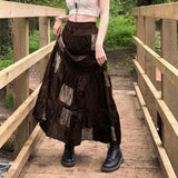 Party Boho Grunge Fairycore Retro Kawaii Skirt