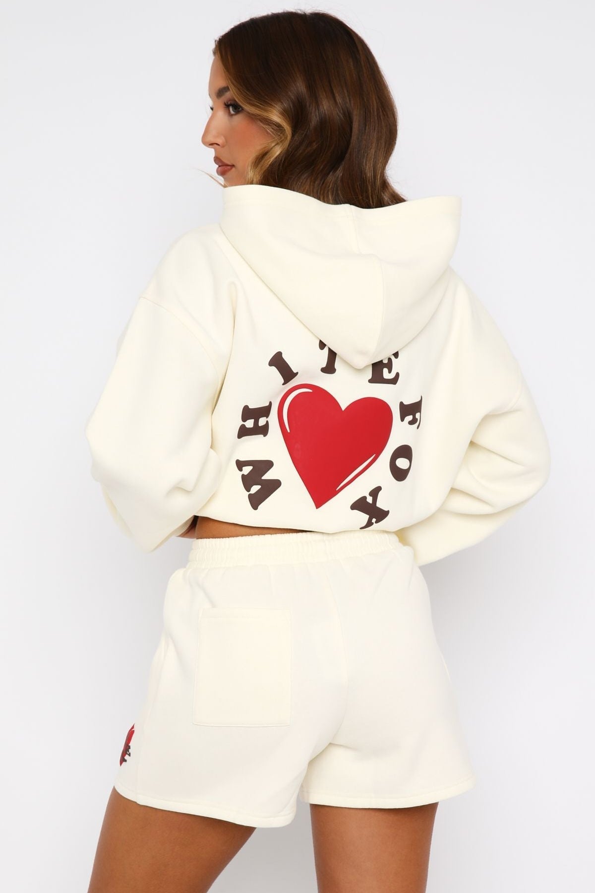 We Don't Talk Anymore Lounge Shorts Cream
