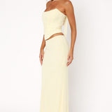 Loving You Maxi Skirt Lemon
