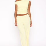 Turn Heads Fast Pants Lemon