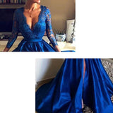 Deep V-Neck Woman Evening Dress
