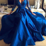 Deep V-Neck Woman Evening Dress