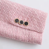 Pink Stitching Slim All-match Blazer