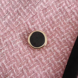 Pink Stitching Slim All-match Blazer