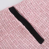 Pink Stitching Slim All-match Blazer