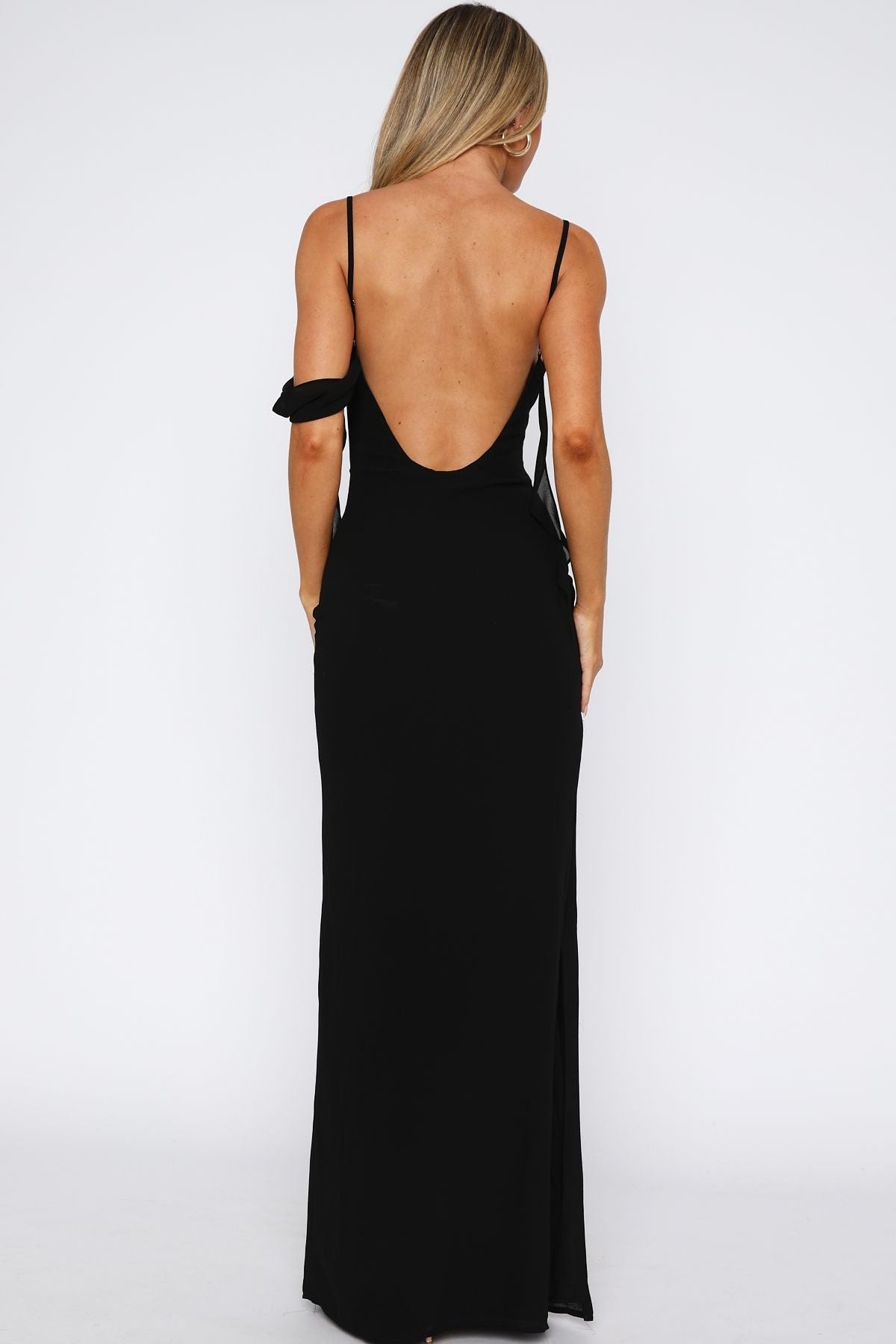 Love Blossoms Maxi Dress Black