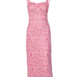Bodycon Floral Print Midi Dulzura Streetwear Spring Summer Boho Dress