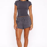 You Left Me Shorts Volcanic