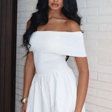 Wherever You Are Mini Dress White