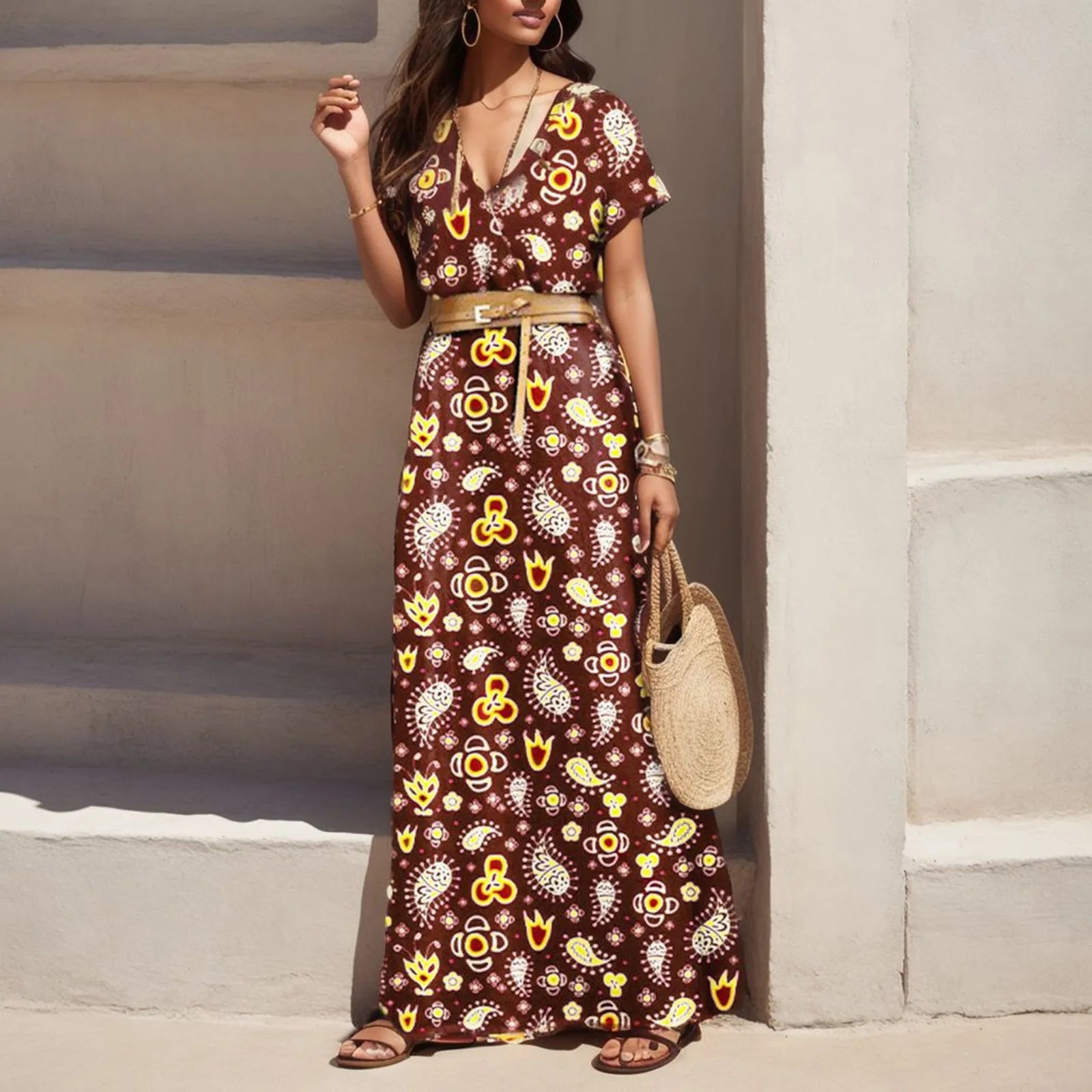 Party Daily Slim Sleeveless Cold Shoulder Solid Print Big Hem Casual Women's Boho Dress