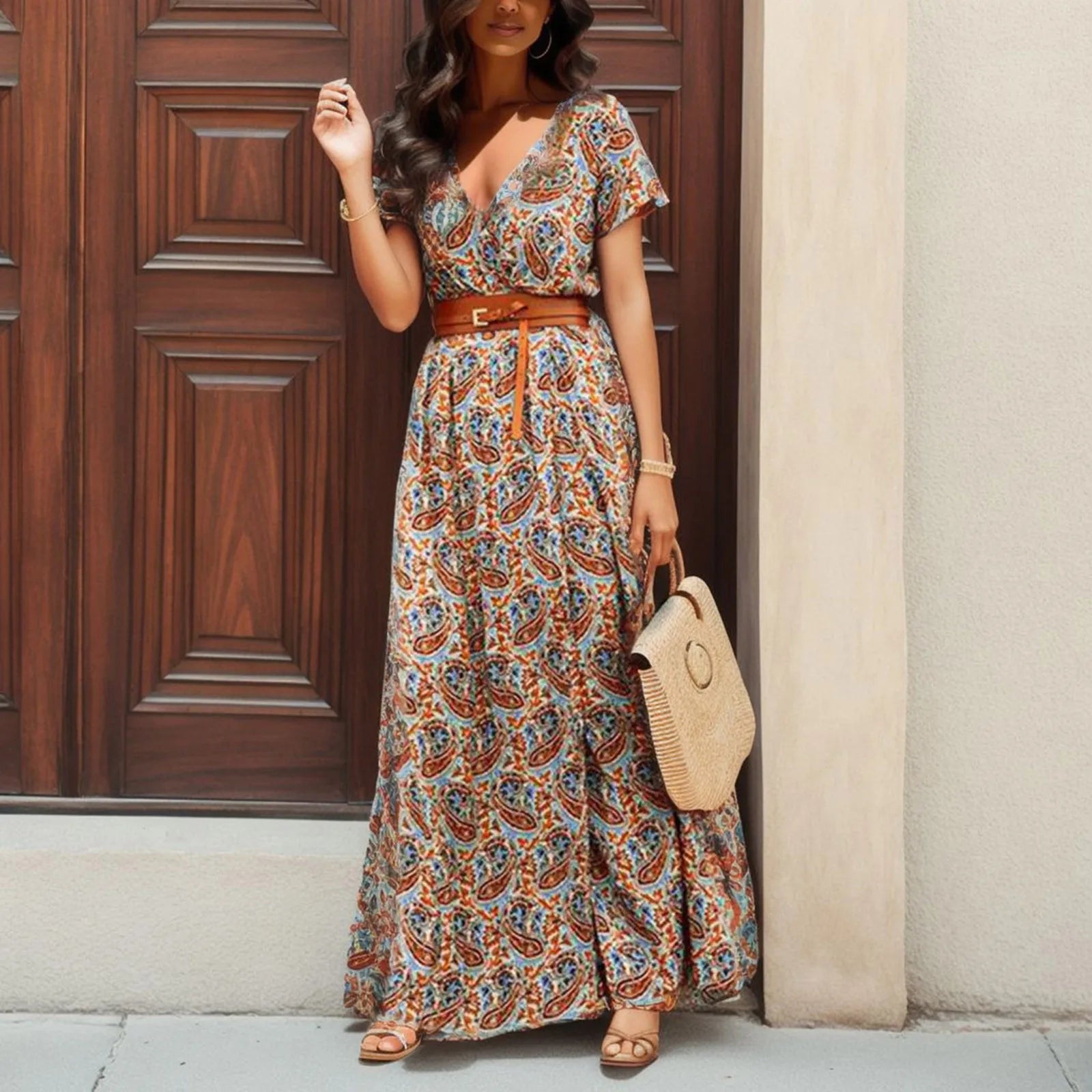 Party Daily Slim Sleeveless Cold Shoulder Solid Print Big Hem Casual Women's Boho Dress