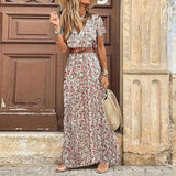 Party Daily Slim Sleeveless Cold Shoulder Solid Print Big Hem Casual Women's Boho Dress