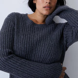 Sexy Knit Autumn Winter Long Sleeve Slim White Christmas Club Party Mini Dress