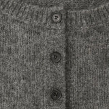 Ethereal Wide Neck Blend Standard Cut Wool Cardigan Cardigan