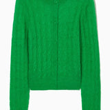 Mohair Twist Blend Knit Cardigan