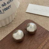 European Punk Fashion Geometric Metal Round Stud Party Accessories Earring