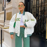 Autumn Winter 2025 New Embroidery Retro Style Cotton Coat