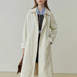 Temperament Mid-length Spring Autumn New British Style Casual Khaki Coats