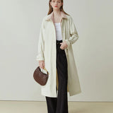 Temperament Mid-length Spring Autumn New British Style Casual Khaki Coats