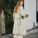 Waist with Belt Long Trench Top
