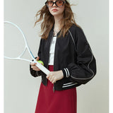 Retro Spring American Short Spice Girls Baseball Casual Coats