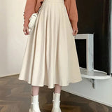 Fashion Korean College Thick A-line Skirt