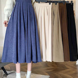 Fashion Korean College Thick A-line Skirt