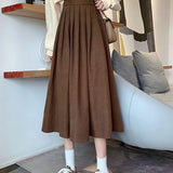 Fashion Korean College Thick A-line Skirt