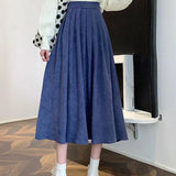Fashion Korean College Thick A-line Skirt
