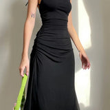 Backless Long Party Summer Women 2025 Clothes Maxi Dress