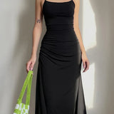 Backless Long Party Summer Women 2025 Clothes Maxi Dress