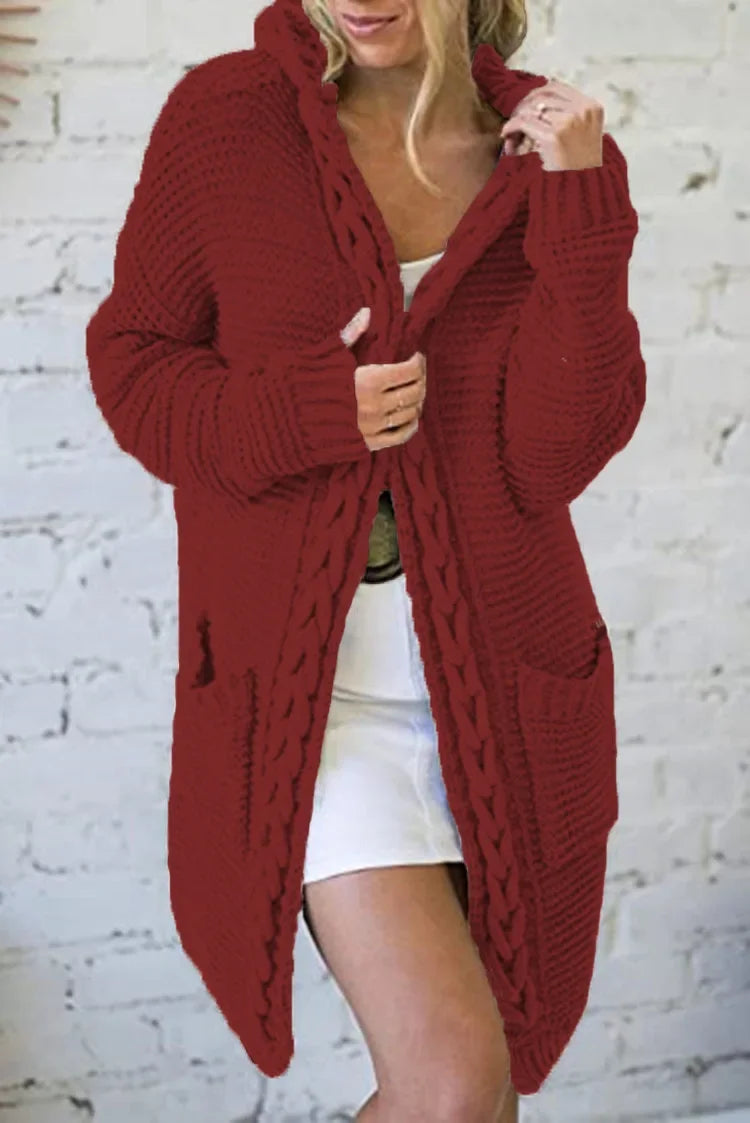 Fashion Women Sweaters 2025 Color Blocking V-neck Long Sleeve Casual Dough Twists Jerseys Coat